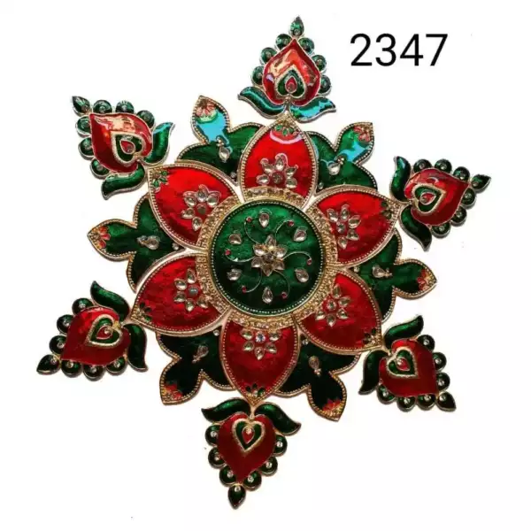 Peacock Rangoli METAL LARGE