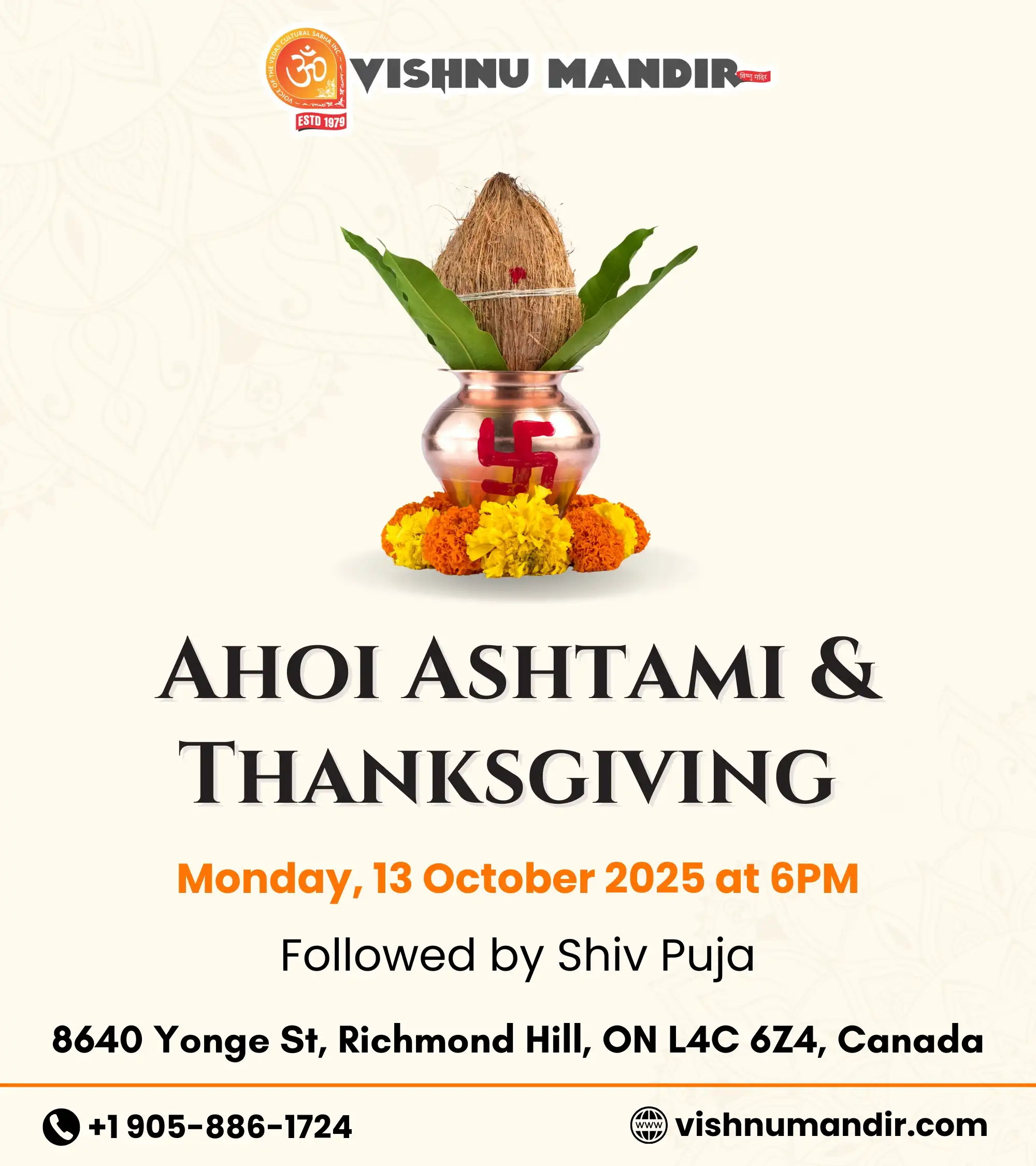 Ahoi Ashtmi & Thanksgiving - Voice of Vedas