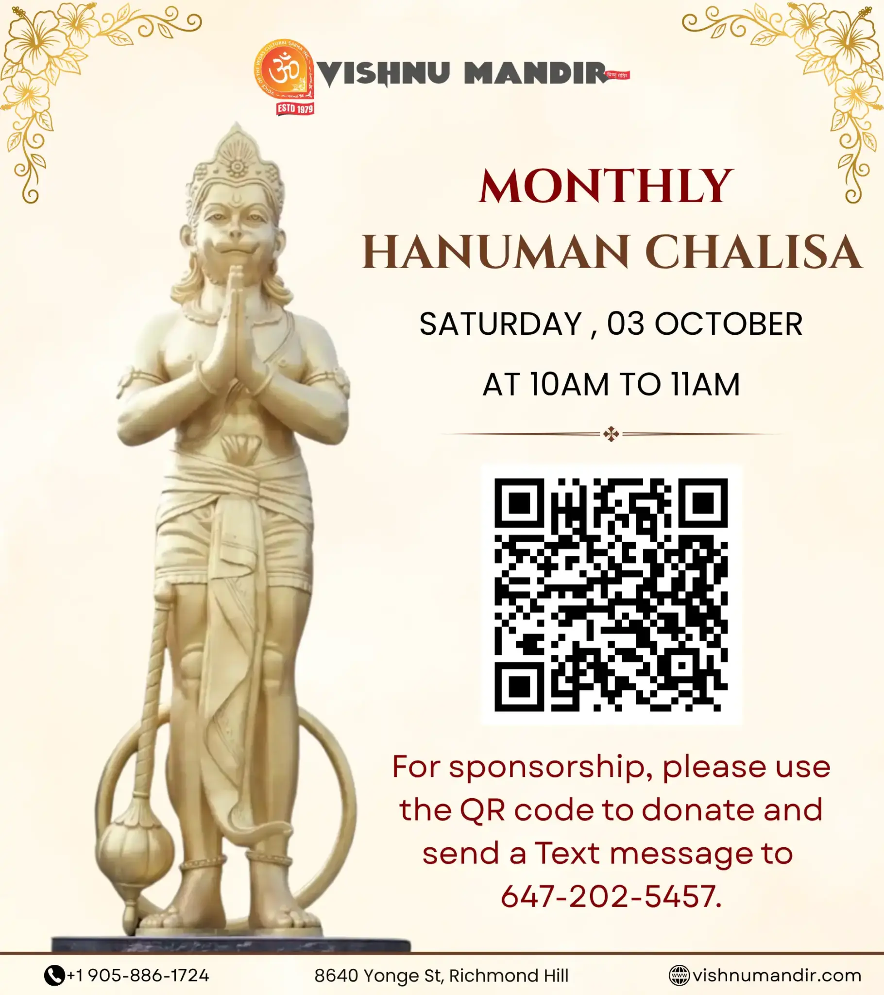 Monthly Hanuman Chalisa